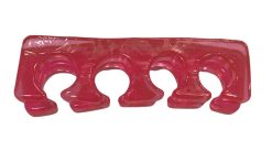 Doppio Separadita Per Piedi In Silicone Rosso