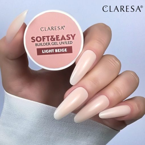 CLARESA - Soft&Easy Builder Gel 45ml Light Beige - immagine 2