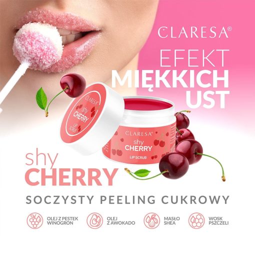 CLARESA - SCRUB LABBRA 02 - SHY CHERRY 15gr - immagine 2