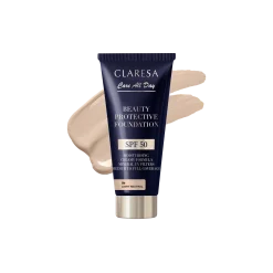 CLARESA - FONDOTINTA IDRATANTE CON SPF50 - 2W MEDIUM WARM