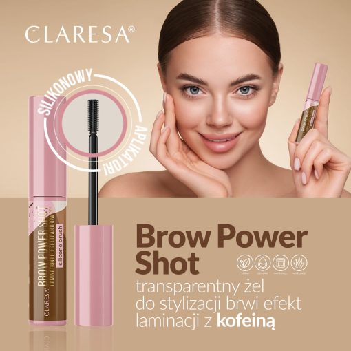 CLARESA - BROW POWER SHOT - GEL TRASPARENTE SOPRACCIGLIA - immagine 2