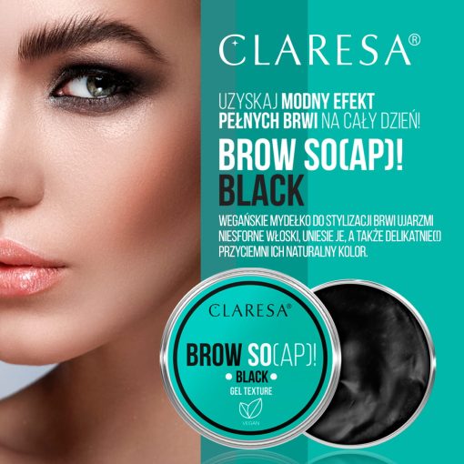 CLARESA - SAPONE PER SOPRACCIGLIA - BROW SO(AP) BLACK - immagine 2