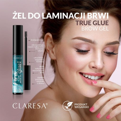 CLARESA - Eyebrow Lamination Gel - 01 TRUE GLUE! Trasparente - immagine 2