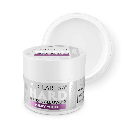 CLARESA - HARD & EASY BUILDER GEL - MILKY WHITE- 12gr