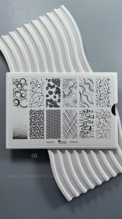 SAGA - PIASTRA PER STAMPING n.03 - ABSTRACTIONS