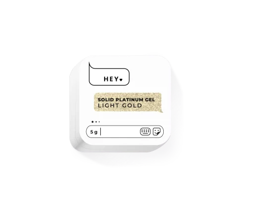 HEY LOVE - SOLID PLATINUM GEL - LIGHT GOLD- 5gr