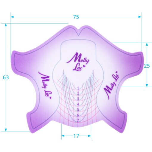 MOLLY LAC - NAIL FORM FLEXIBLE VIOLA - 500pz - immagine 3
