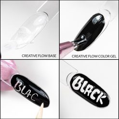 Alternative view of MOLLY NAILS - CREATIVE FLOW COLOR GEL - BLACK- 5ml