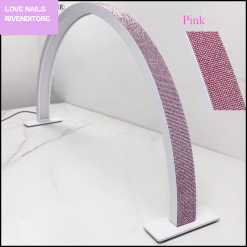 Lampada Grande ad Arco Swarovski Pink