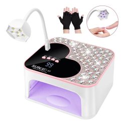 💎 Lampada UV/LED 288W – 45 LED + Mini Torcia LED Inclusa ROSA