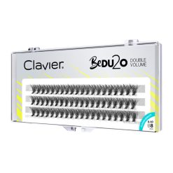CLAVIER - CIGLIA A CIUFFETTI - DOPPIO VOLUME - BEDU2O - 8mm