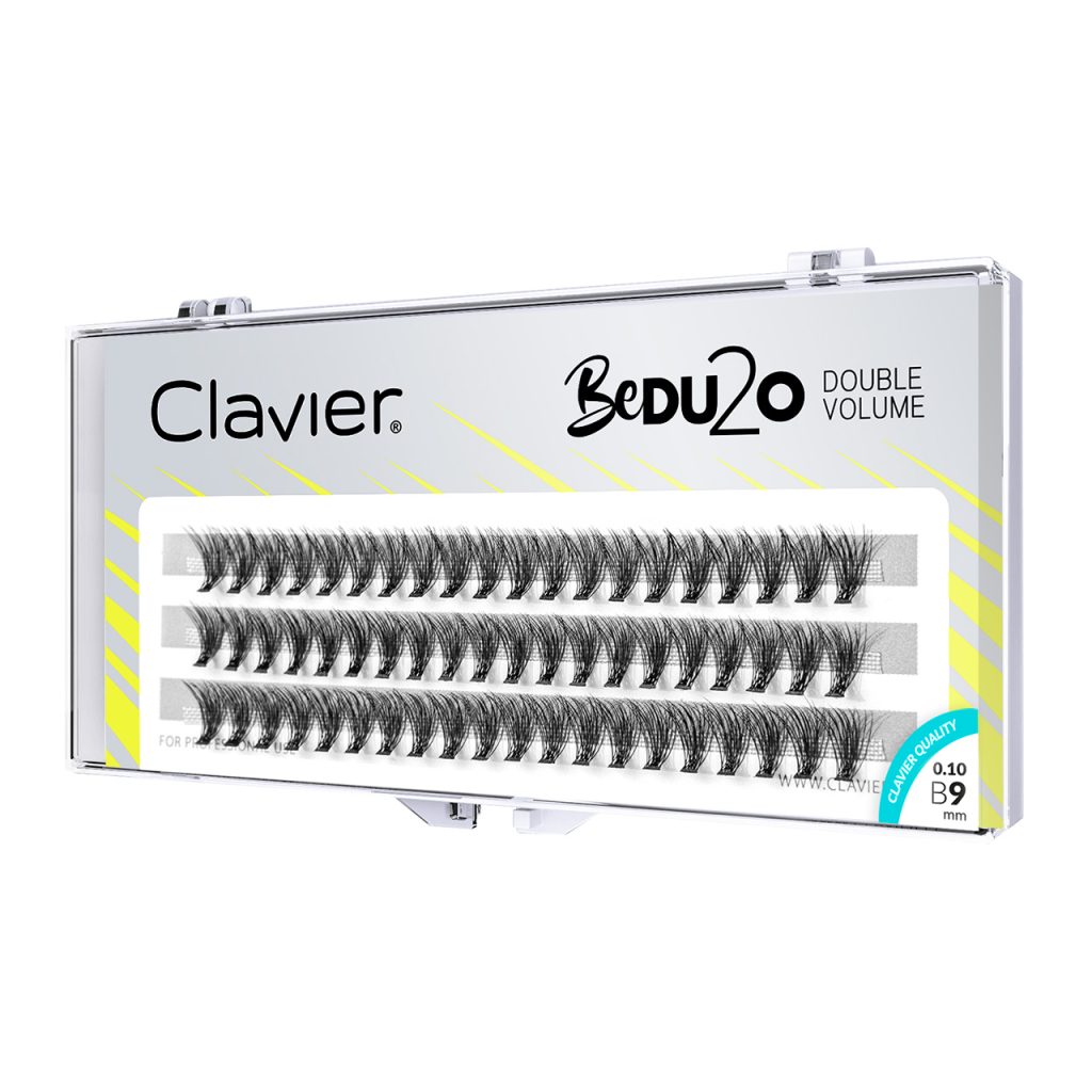 CLAVIER - CIGLIA A CIUFFETTI - DOPPIO VOLUME - BEDU2O - 9mm