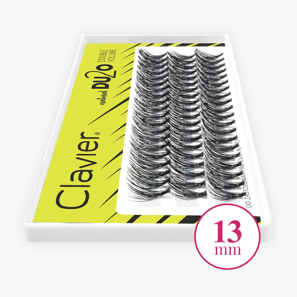 CLAVIER - CIGLIA A CIUFFETTI - DOPPIO VOLUME - DU2O -13mm