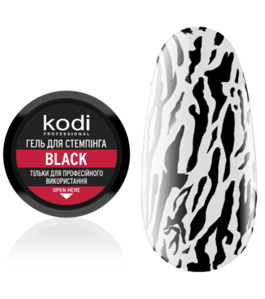 KODI - STAMPING GEL - BLACK - 4ml