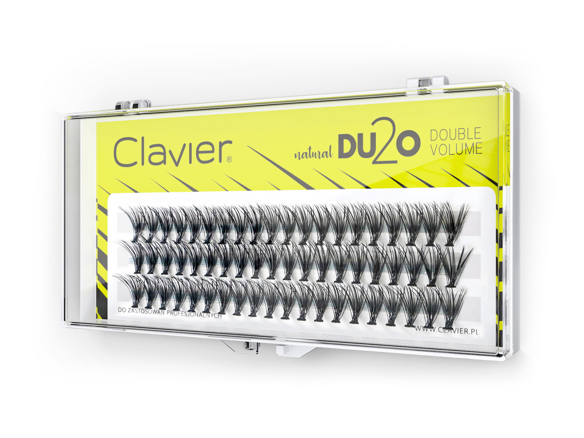 CLAVIER - CIGLIA A CIUFFETTI - DOPPIO VOLUME - DU2O -8mm - immagine 2