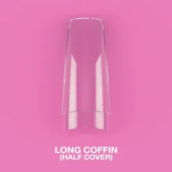 LUNA - GEL TIPS - LONG COFFIN - HALF COVER - 500pcs