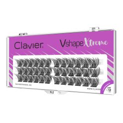 CLAVIER - CIGLIA A CIUFFETTI - VSHAPE XTREME - 12mm