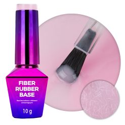 MOLLY NAILS - RUBBER FIBER BASE - ANGEL PINK - 10ML
