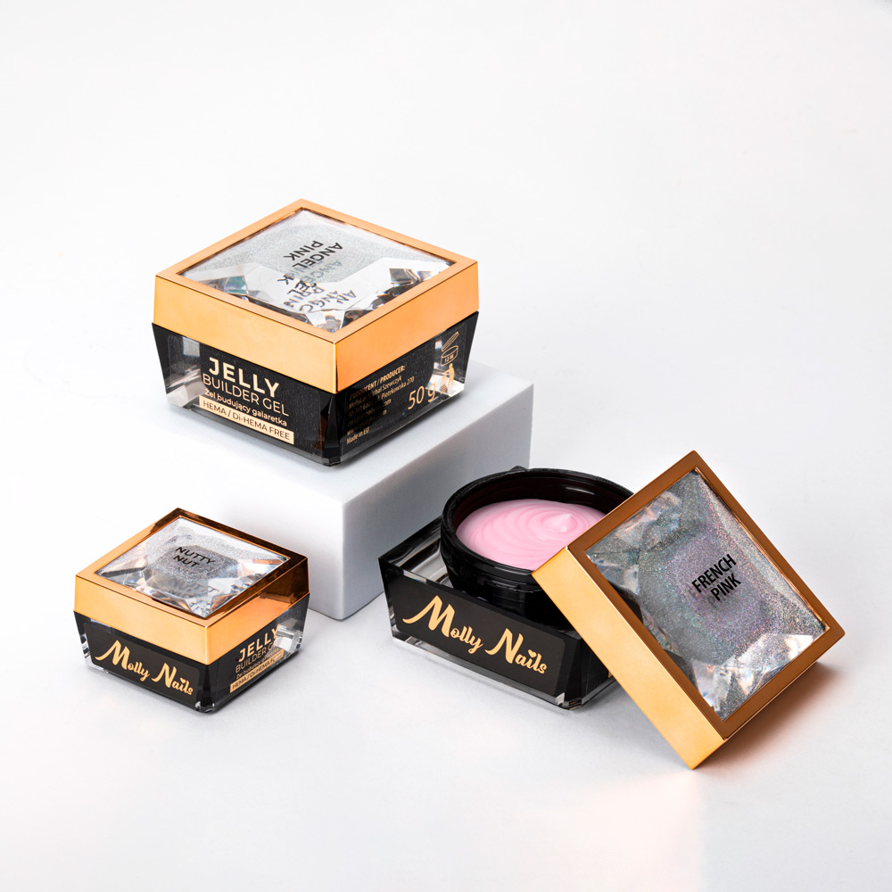 MOLLY NAILS - BUILDER GEL JELLY - FRENCH PINK - 50gr - immagine 3