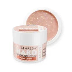 CLARESA - HARD & EASY BUILDER GEL - NUDE GLOW - 12gr