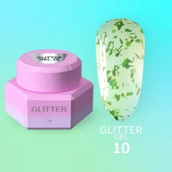 YOUARECUTE - GLITTER GEL n. 10 - 5ml (GEL CON FIORI)