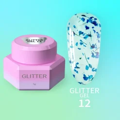 YOUARECUTE - GLITTER GEL n. 12 - 5ml (GEL CON FIORI)