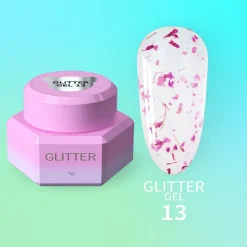 YOUARECUTE - GLITTER GEL n. 13 - 5ml (GEL CON FIORI)