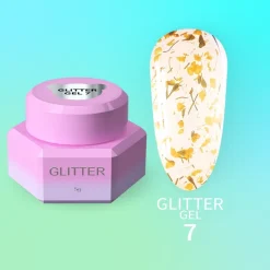 YOUARECUTE - GLITTER GEL n. 07 - 5ml (GEL CON FIORI)