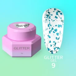 YOUARECUTE - GLITTER GEL n. 09 - 5ml (GEL CON FIORI)