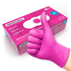 MEDISTERILL - GUANTI IN NITRILE - MAGENTA - MISURA S - 100pcs