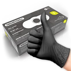 MEDISTERILL - GUANTI IN NITRILE - BLACK - MISURA S - 100pcs