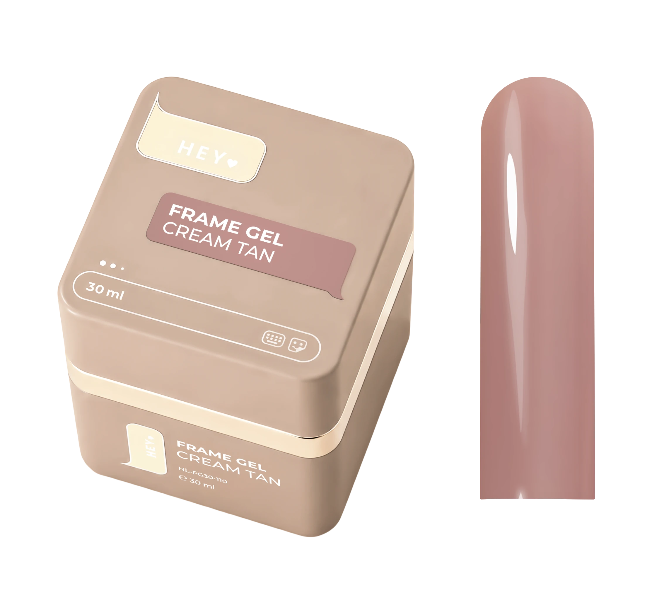 HEY LOVE - FRAME GEL PUMP - CREAM TAN - 30ml