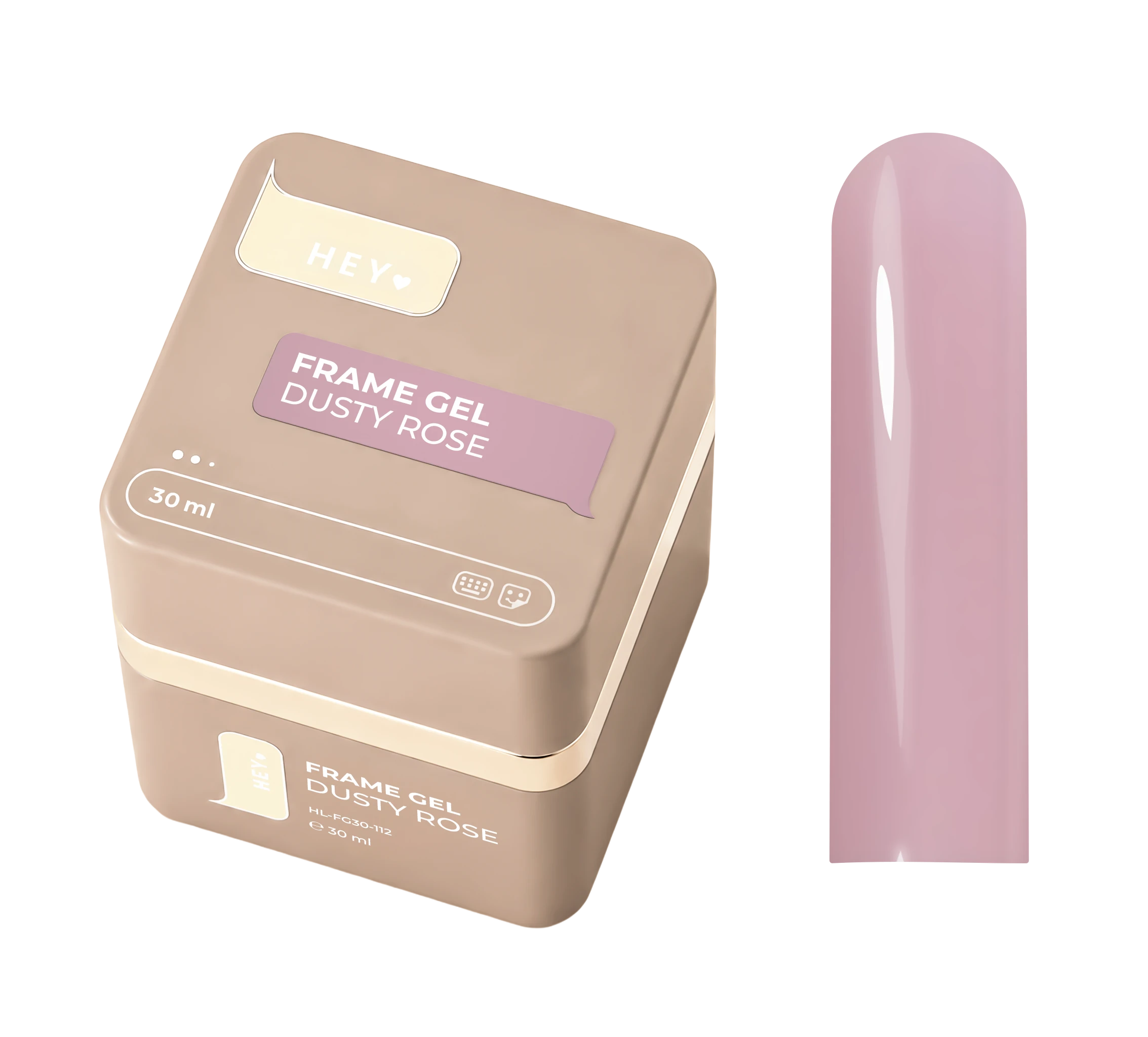 HEY LOVE - FRAME GEL PUMP - DUSTY ROSE - 30ml