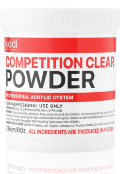 KODI - POLVERE ACRILICA DA COMPETIZIONE - CLEAR - 224gr