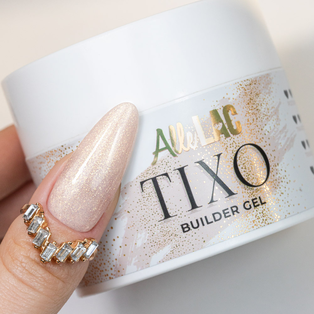 ALLELAC - TIXO BUILDER GEL - GOLD SECCO - 45gr - immagine 2